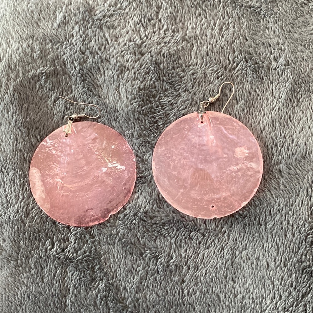 Pink earrings